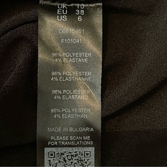 ASOS Sheer Black BodyCon Cut Out Ruched Party Event Midi Dress NWT Size 6 - Picture 11 of 15